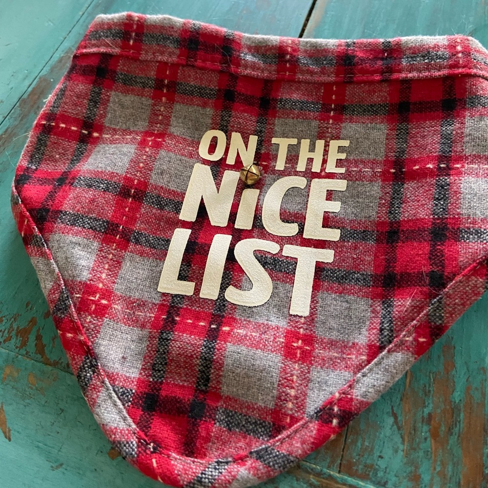 Christmas dog bandana
